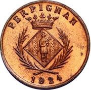 5 Centimes - Chambre Syndicale des Commerçants - Perpignan [66] Copper obverse image
