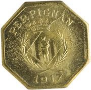 10 Centimes - Chambre Syndicale des Commerçants - Perpignan [66] Brass obverse image