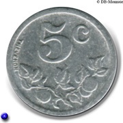 5 Centimes Gournay-en-Bray, France,  reverse image