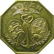 10 Centimes - Chambre de Commerce - Rouen [76] Brass obverse image