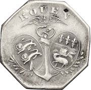 10 Centimes - Chambre de Commerce - Rouen [76] Silver obverse image