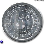 5 Centimes, France, 1921-1922 reverse image