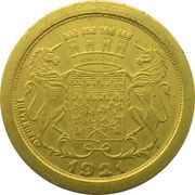 25 Centimes - Chambre de Commerce - Amiens [80] Gold plated Brass obverse image
