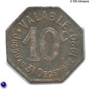 10 Centimes - City of Albi [Tarn], France, 1920 reverse image