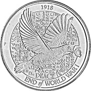2 Dollars - Elizabeth II 4th Portrait - Dove - Silver Bullion - High Relief, Australia, 2018 reverse image