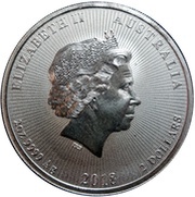 2 Dollars - Elizabeth II 4th Portrait - Koala with Cub - Silver - High Relief obverse image