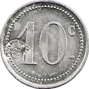 10 Centimes Saint Mandé, France,  reverse image