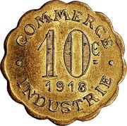 10 Centimes reverse image