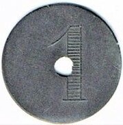 1 Centime - Groupement de Commerçants - Poissy [78], France,  reverse image