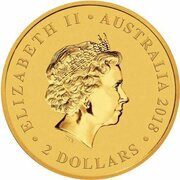 2 Dollars - Elizabeth II 4th Portrait - Mini Roo - Gold Bullion Coin obverse image