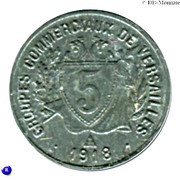 5 Centimes, France, 1918 reverse image