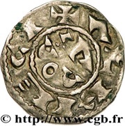 Denier in the degenerate name of Raymond, France, 1050-1074 reverse image