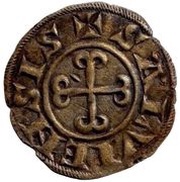 Denier with anchored cross - Bernard II reverse image