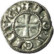 Denier with four annulets - Immobilization of Louis IV obverse image