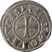 Denier with crescent - Immobilization of Louis IV obverse image