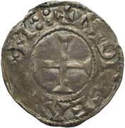 Denier - Fulk III, France, 987-1040 reverse image