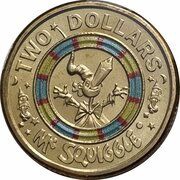 2 Dollars - Elizabeth II 4th Portrait - Mr Squiggle 60 Years, Mr Squiggle, Australia, 2019 reverse image