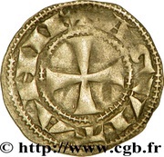 Denier - Richard I Type 1, France, 1169-1189 reverse image