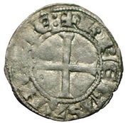 Denier with leopard - Edward I, France, 1252-1272 reverse image