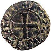 Denier with leopard - Edward III, France, 1325-1362 reverse image