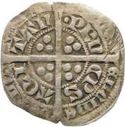 ½ Groschen Sterling - Edward of Woodstock, France, 1362-1372 reverse image