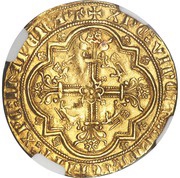 Leopard d'Or - Edward III, France, 1355-1362 reverse image