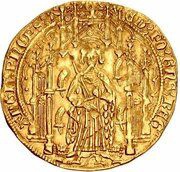 Gold Noble - Edward of Woodstock 2nd issue: light type obverse image