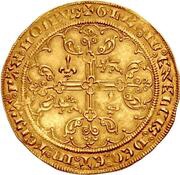 Gold Guyennois - Edward III 3rd type, France, 1363-1377 reverse image