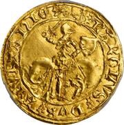 Gold Ecu with Knight - Charles of France obverse image