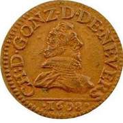 Double Tournois - Charles I 3rd type obverse image