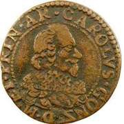 Double Tournois - Charles I 6th type, France, 1634 obverse image