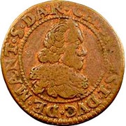 Double Tournois - Charles I 11th type obverse image