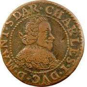 Double Tournois - Charles I 12th type obverse image