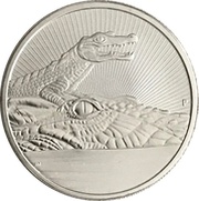 2 Dollars - Elizabeth II 6th Portrait - Crocodile with Hatchling - Silver Bullion - High Relief, Australia, 2019 reverse image