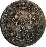 Double Tournois - Charles I 15th type reverse image