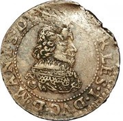 Double Tournois - Charles I 17th type obverse image