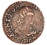 Double Tournois - Charles II 22nd type obverse image