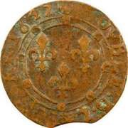 Double Tournois - Charles II 24th type, France, 1639-1643 reverse image