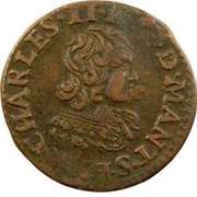 Double Tournois - Charles II 23rd type obverse image