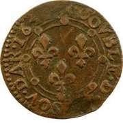 Double Tournois - Charles II 23rd type, France, 1642-1643 reverse image