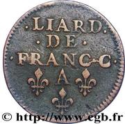 Liard - Charles II, France, 1655-1656 reverse image