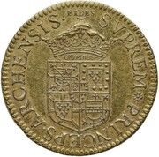 Gold Ecu - Charles I, France, 1608 reverse image