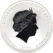 2 Dollars - Elizabeth II 4th Portrait - Year of the Pig - Silver Bullion Coin obverse image