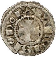 Denier anonymous ALTISIODOR; twelve pellets obverse image