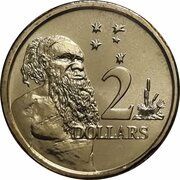 2 Dollars - Elizabeth II 6th Portrait, Australia, 2019-2023 reverse image