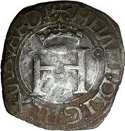 Liard with H - Henry I of Albret obverse image