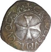 Liard with H - Henry I of Albret, France, 1517-1541 reverse image