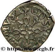 Liard - Anthony of Bourbon and Joan of Albret, France, 1555-1562 reverse image