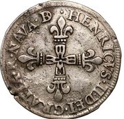 ¼ Ecu - Henry II obverse image