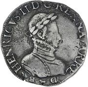Teston Henri III de Navarre, II de Béarn obverse image